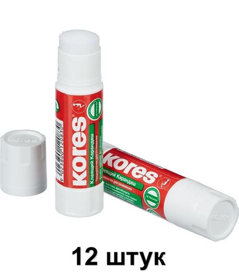 Kores/ Клей-карандаш, 8 г, 12 шт - купить с доставкой по выгодным ценам ...