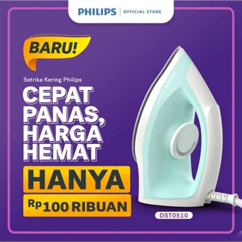 Jual Philips Dst Setrika Listrik Dry Iron Dst Shopee