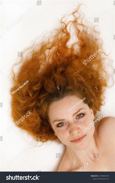 Portrait Happy Sexy Naked Beautiful Redhaired Stock Photo Shutterstock