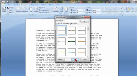 How To Insert A Horizontal Line In Word Using Keyboard Templates