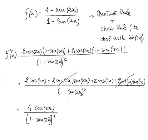 How Do You Differentiate Fx 1 Sin2x 1 Sin2x Socratic