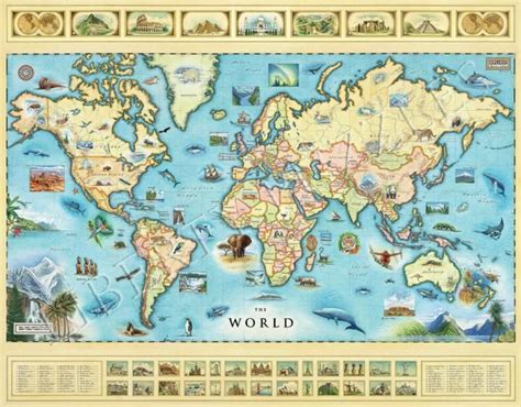 The World Map - Wooden Jigsaw Puzzle - Liberty Puzzles - Made in the ...