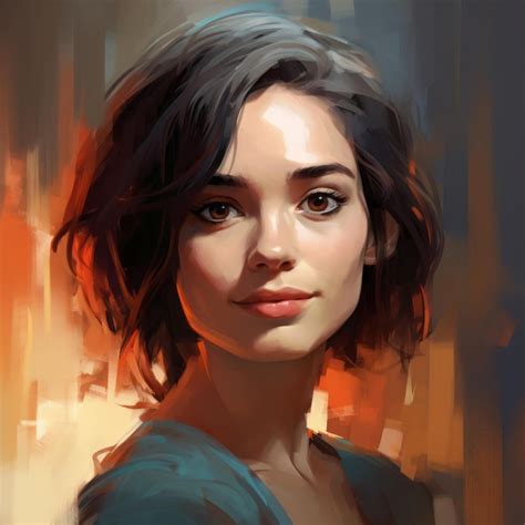 Premium Photo Simplified And Stylized Portraits By A Digital Artist