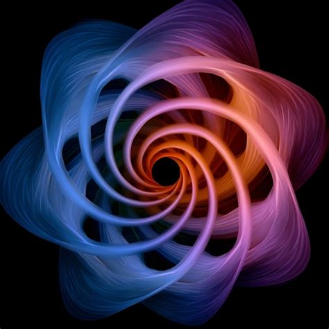 Premium Ai Image A Close Up Of A Colorful Spiral Design On A Black Background Generative Ai