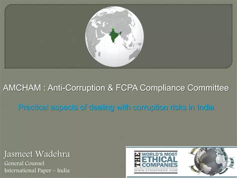 Presentation_corruption risks in India | PDF