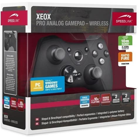 Speedlink gamepad Xeox, black (SL-6566-BK-01) - Gaming controllers ...