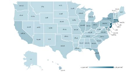 Us Population Density Map