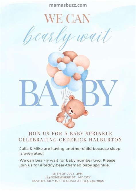 30+ Best Baby Sprinkle Invitation Wording Ideas