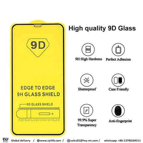 9d Tempered Glass Screen Protector Wholesale Back Screen Protector For