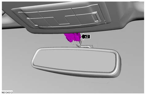 Ford Focus Service Manual Interior Rear View Mirror Rearview