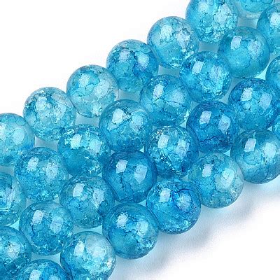 Wholesale Baking Painted Crackle Glass Bead Strands Pandahall