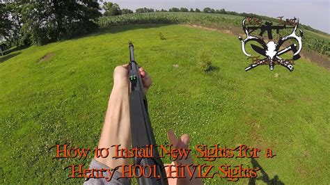 How To Install New Sights On A Henry Rifle H001 Hiviz Youtube