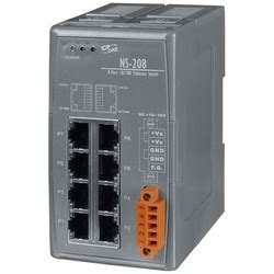 Unmanaged 8 Port 10 100TX Industrial Ethernet Switch With Din Rail