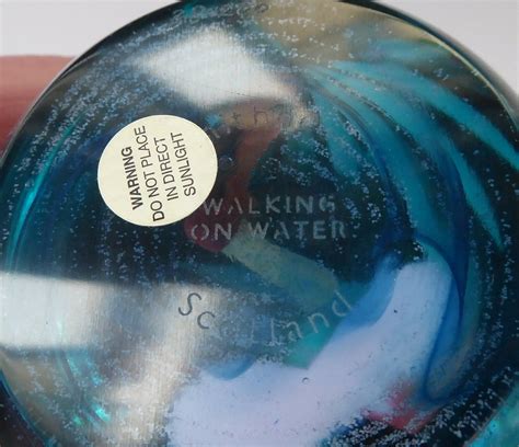 Caithness Glass Limited Edition Vintage Paperweight Walking On Water Iconic Edinburgh