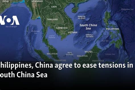 Philippines China Agree To Ease Tensions In South China Sea