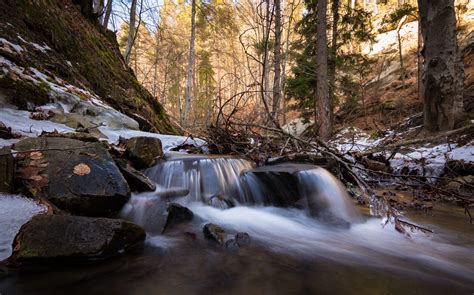 images cascade cold creek environment forest ice idyllic