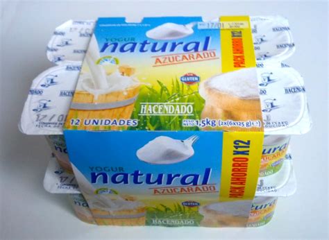 Baloncesto Tempo Ingresos Yogur Natural Hacendado Etiqueta Autorizar