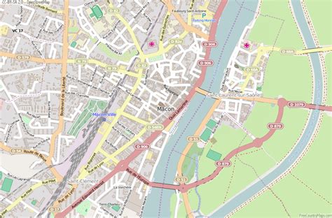 Mâcon Map France Latitude & Longitude: Free Maps