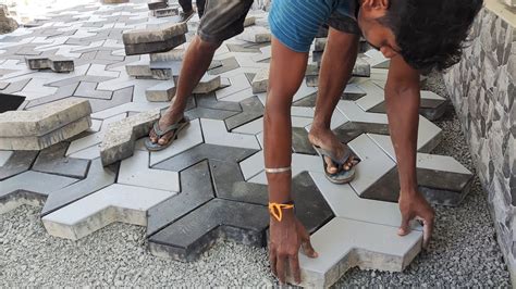 Amazing V Paver Block Paver Block Installation Laying Paver Block