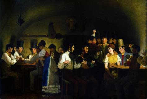 Tavern, 19th Century Painting by Granger - Pixels