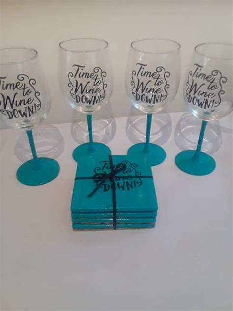 Time To Wine Down Kombining Kreations Glass Cups Goblets Artpal