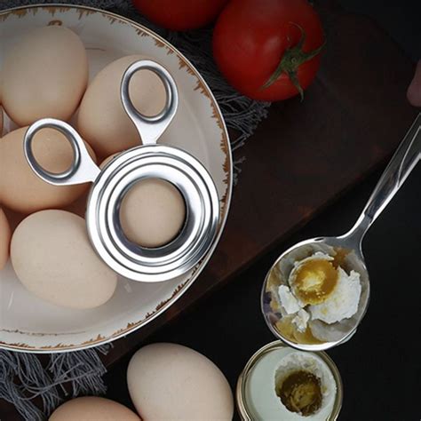 Jgybi Convenient Stainless Steel Durable Manual Egg Topper Cutter Egg