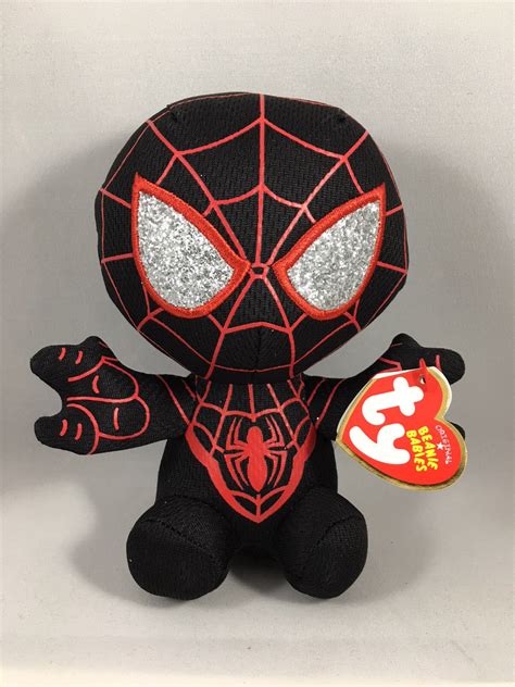 2019 Ty Beanie Baby 6 Marvel Miles Morales Spider Man Spider Verse