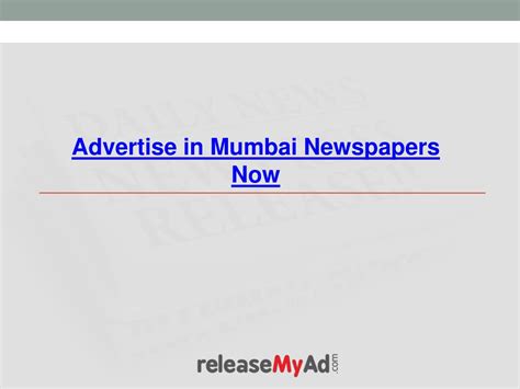 PPT - Newspaper Advertising Opportunities in Mumbai PowerPoint