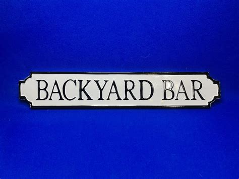 Backyard Bar Sign Old Mates Mancave