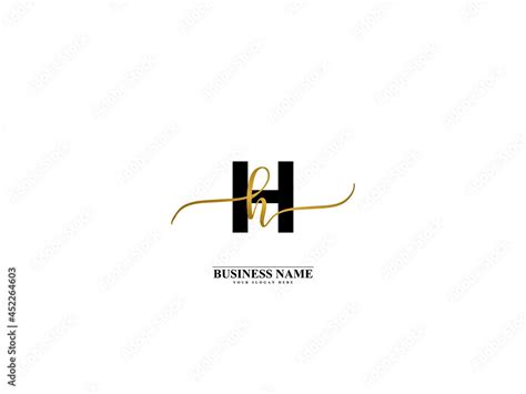 Letter Hh Logo Creative Hh H H Signature Logo For Wedding Fashion