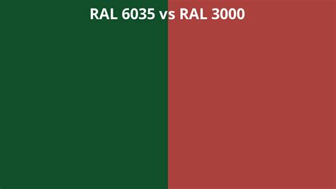 Ral 6035 Vs 3000 Ral Colour Chart Uk