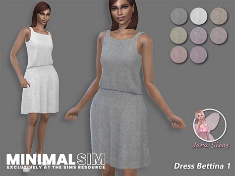 Jaru Sims Tsr Featured Artist Minimal Sim Dress Bettina Hq Mod