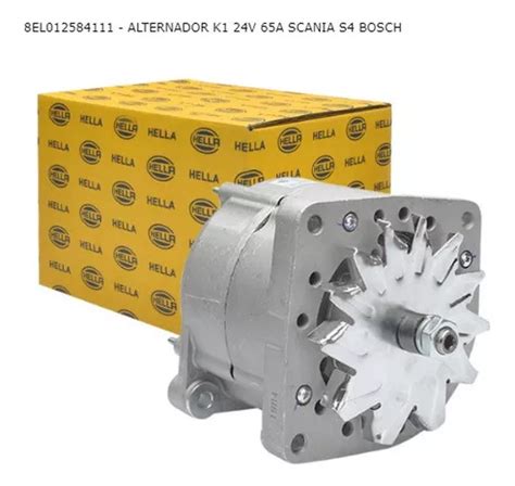 Alternador Bosch K1 24v 65a Scania S4 Sem Polia Completo Parcelamento