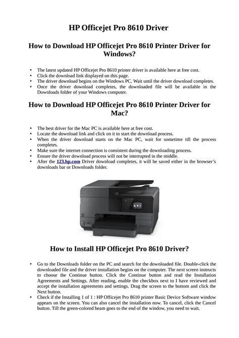 How To Download And Install Hp Officejet Pro 8610 Driver By Jack Leach Issuu