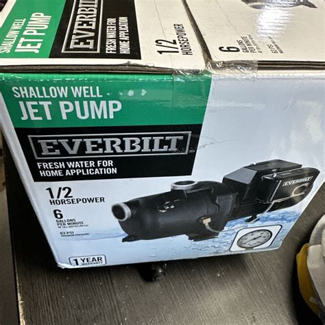 Everbilt Shallow Well Jet Pump Hp J A Ebay