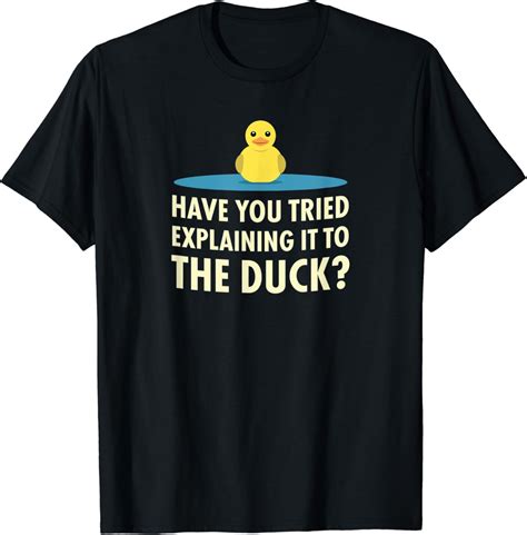 Rubber Duck Debugging Explaining It Funny Programmer Coder