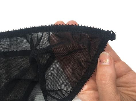 Black Lace Sheer Panties With Front Nude Lining Marianna Giordana Paris