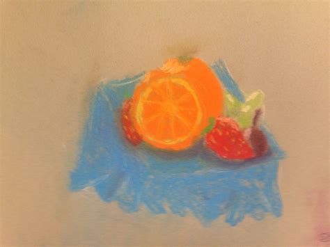 Still Life Fruit In Soft Pastels Still Life Fruit Soft Pastel Fruit