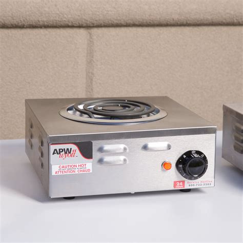 APW Wyott CP A Champion Single Open Burner Portable Electric Hot Plate V W