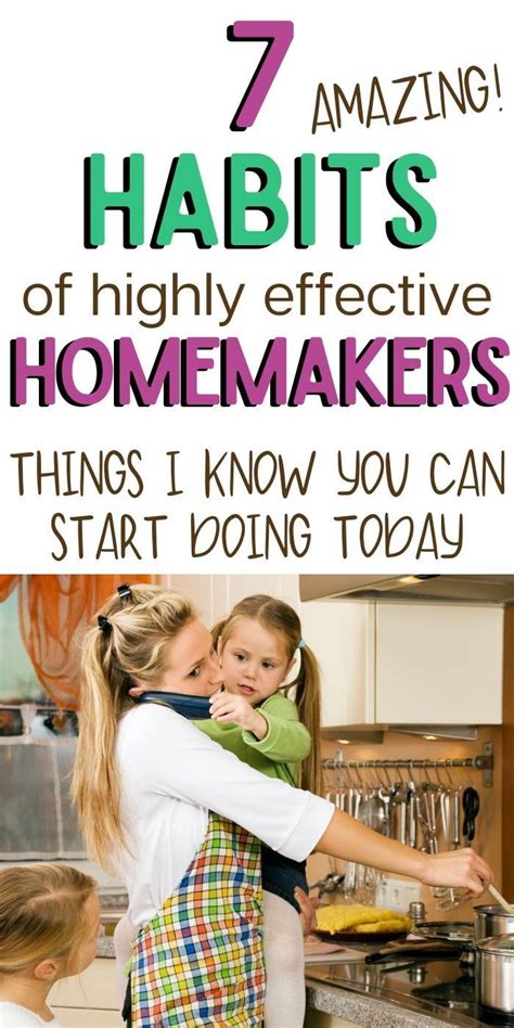 How To Become A Successful Homemaker Effective Habits Homemaking