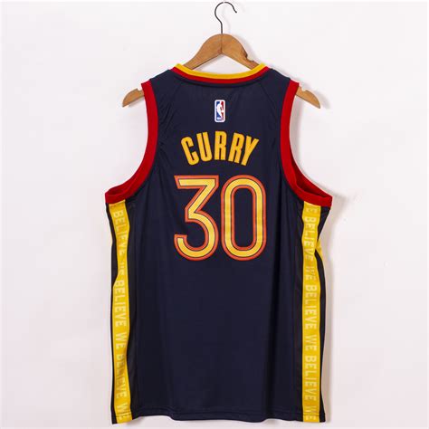 Camiseta Stephen Curry Golden State Warriors Azul Marino City