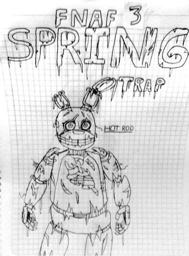 Dibujo de springtrap FNaF Amino Español Amino