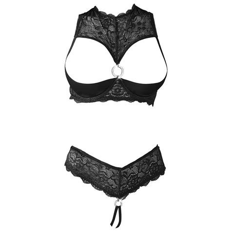 Lingerie Sexy Femme Ensemble Lingerie Ouverte Anneaux Cottelli