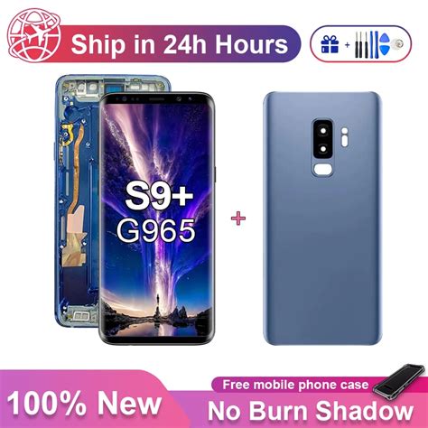 Super Amoled Lcd Touch Screen Substitui O Para Samsung S9 Plus Digitalizador Com Moldura S9 G965