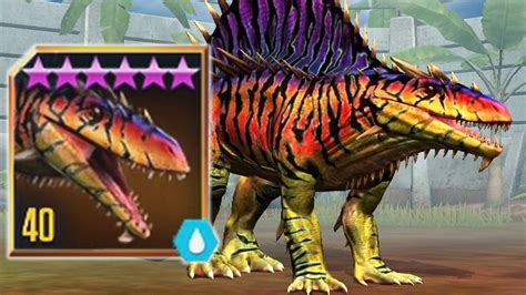 OSTAPOSAURUS LEVEL 40 NEW HYBRID Jurassic World The Game YouTube