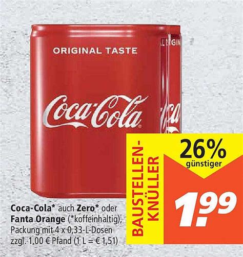 Coca Cola Auch Zero Oder Fanta Orange Angebot Bei Marktkauf Prospekte De