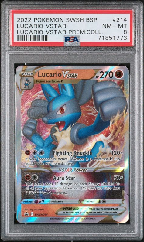 2022 Pokemon Swsh Black Star Promo 214 Lucario Vstar Lucario Vstar