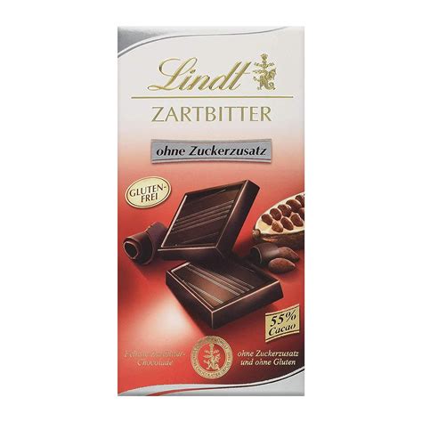 Lindt Zartbitter Schokolade Ohne Zuckerzusatz 55 Cacao Anteil