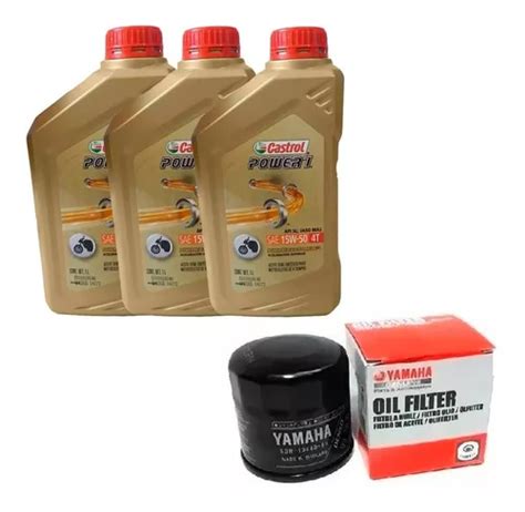 Kit Service Filtro Aceite Castrol Yamaha Mt R Fas