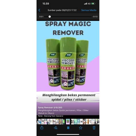 Jual Spray Pembersih Bekas Cat Stiker Semprotan Penghilang Stiker